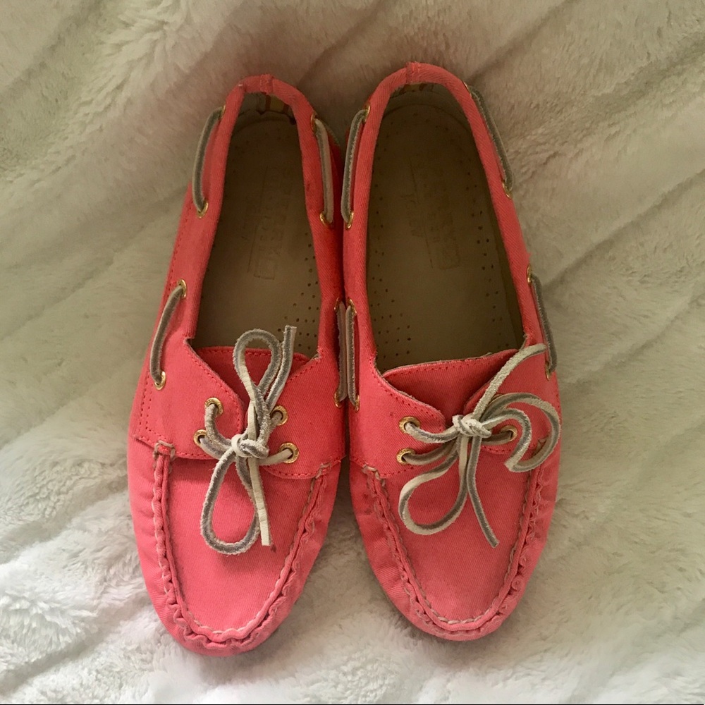 Pink JCrew Sperry Top-Siders